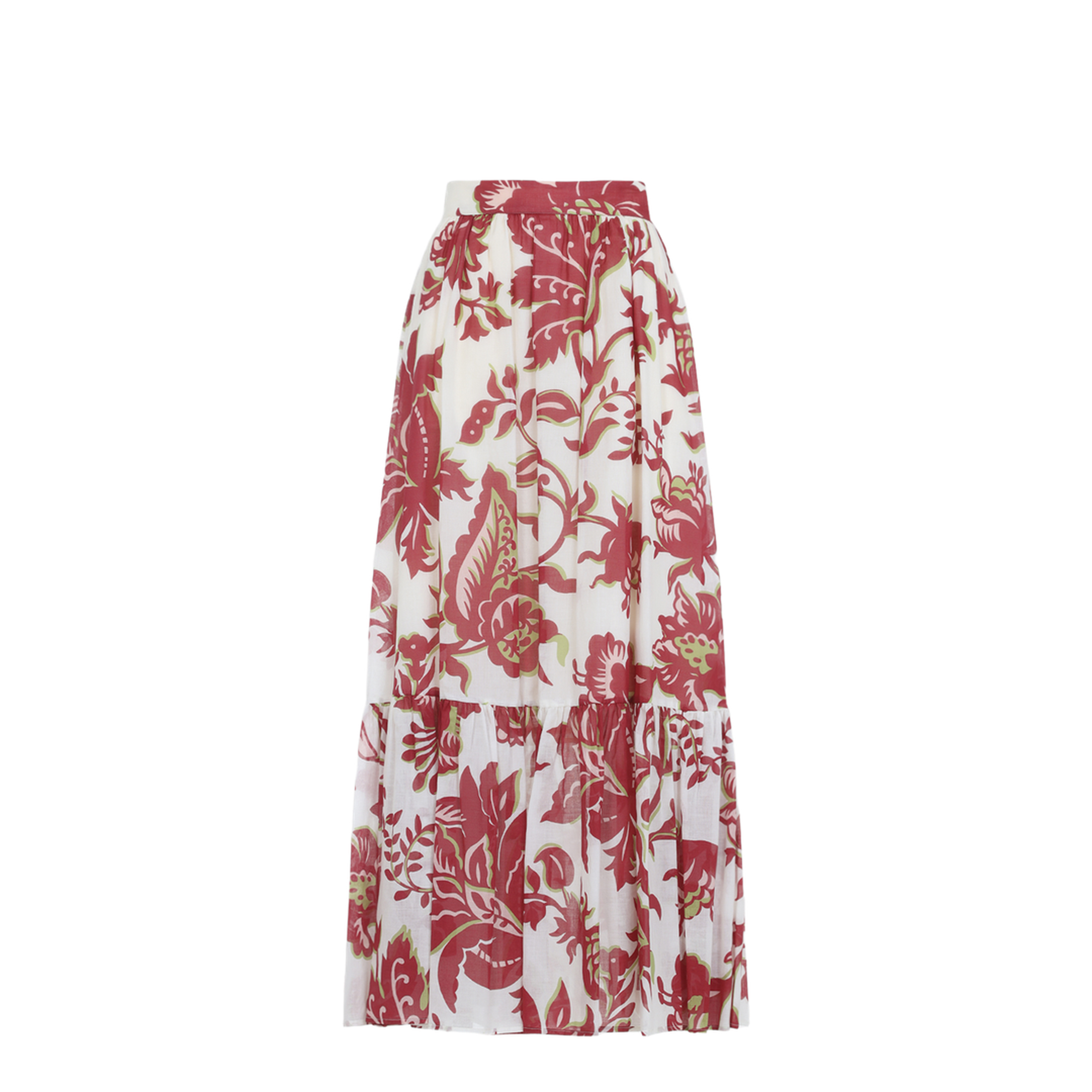 Flounce Hem Maxi Skirt - Image 1