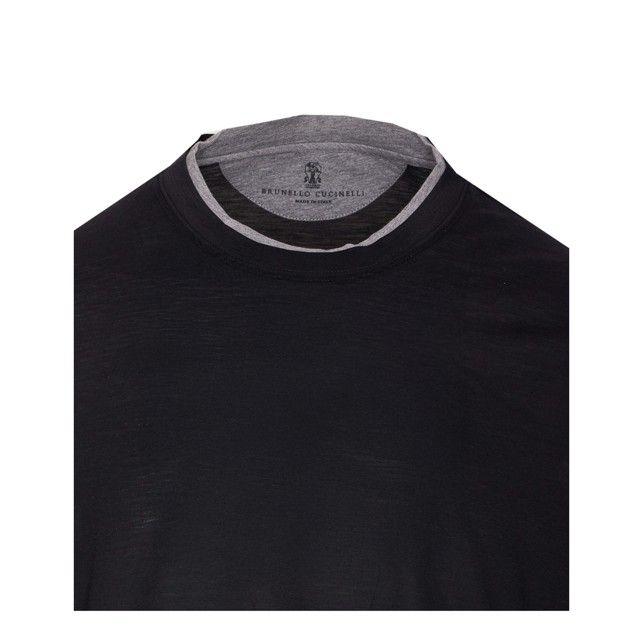 Layered-Effect Silk-Cotton T-Shirt - Image 4