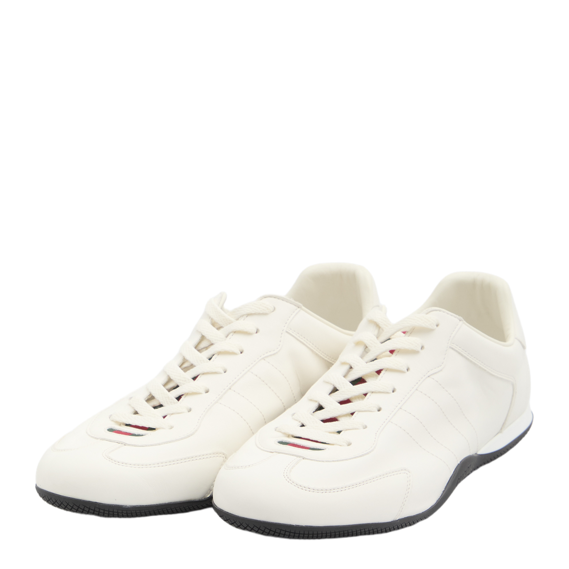 Shift Trainers in White Leather - Image 2