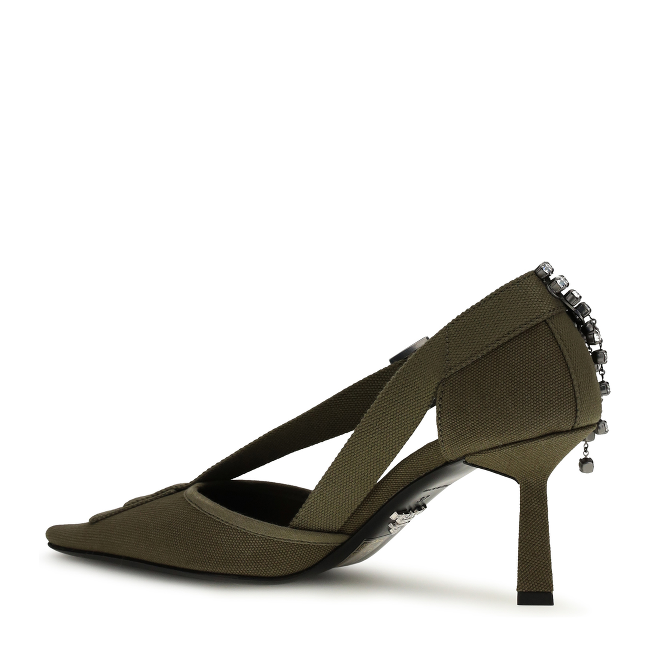 Canvas Pumps with Crystals - Image 3