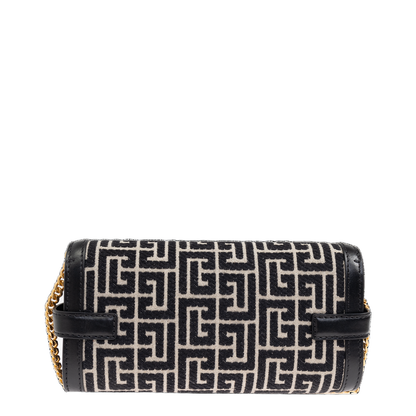 B-Buzz Pouch 23 in Monogrammed Jacquard Canvas and Leather - Image 3