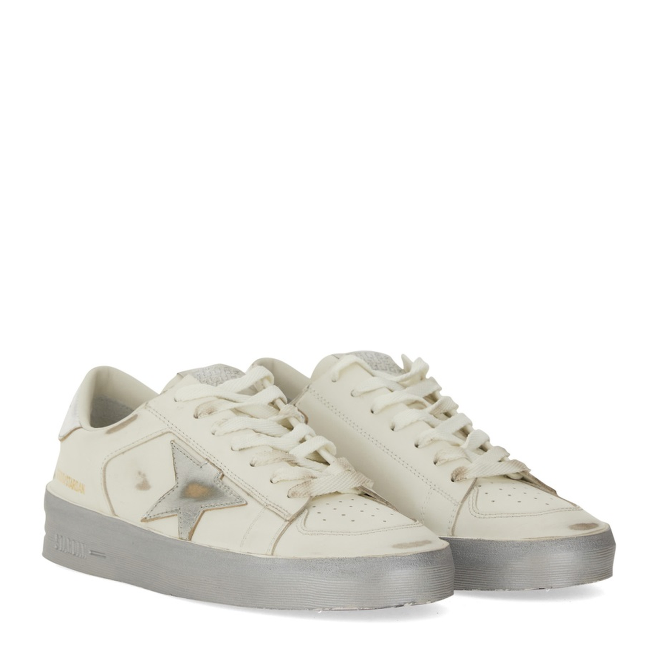 Stardan Leather Upper Laminated Sneakers, Brand - Image 5