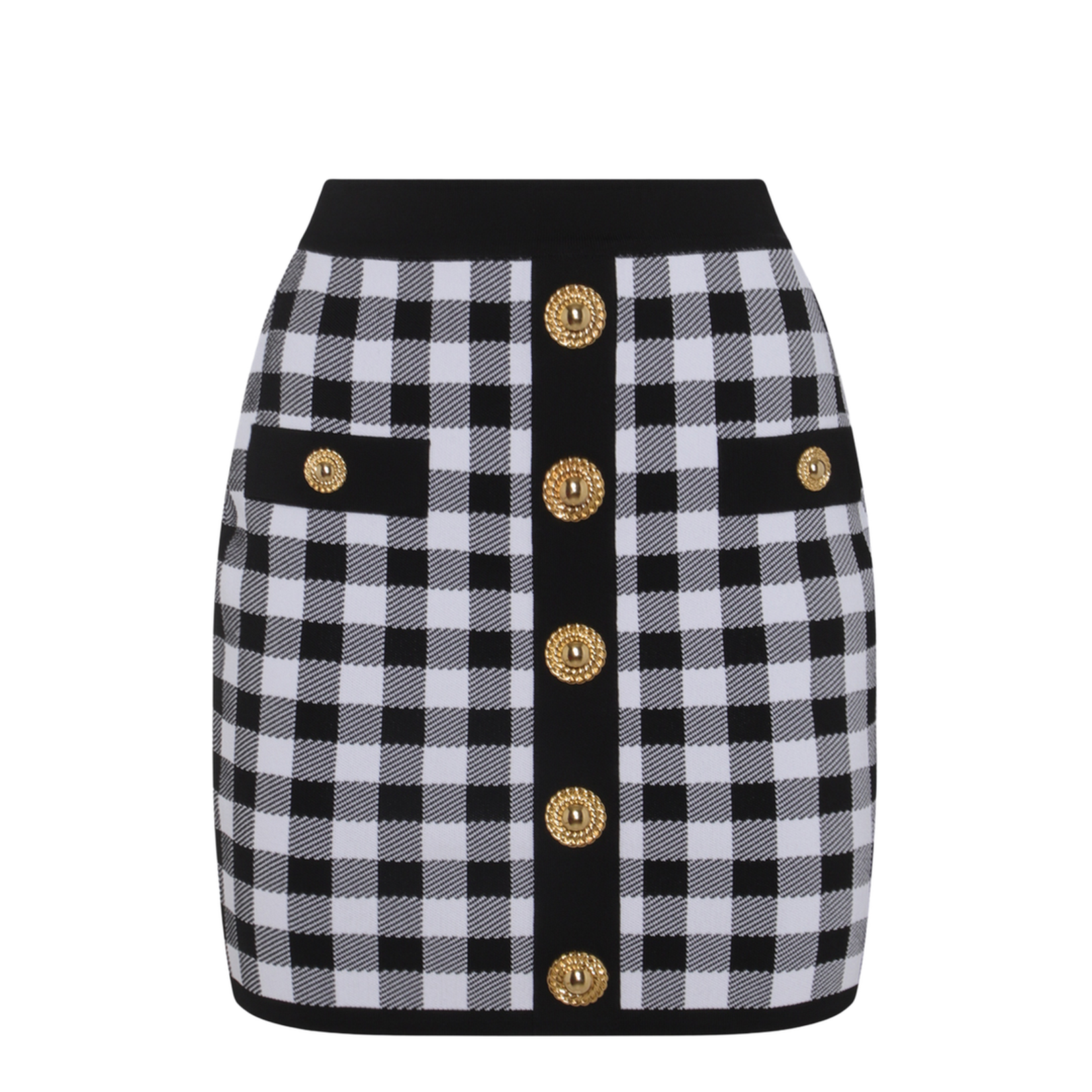 Logo Button Vichy Skirt - Image 1