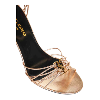 Metallic Leather Sandals - Image 4