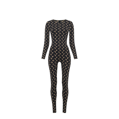 Moon Printed Catsuit - Black - Image 1