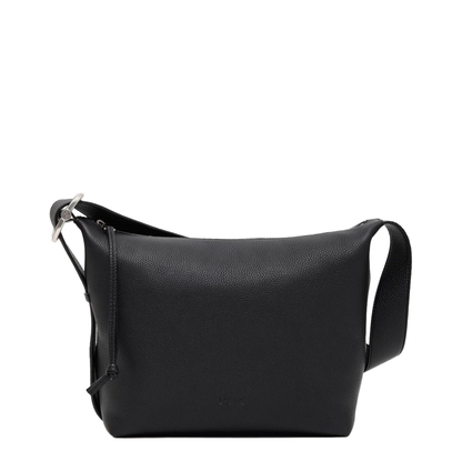 Loop Calfskin Hobo Bag - Black - Image 1