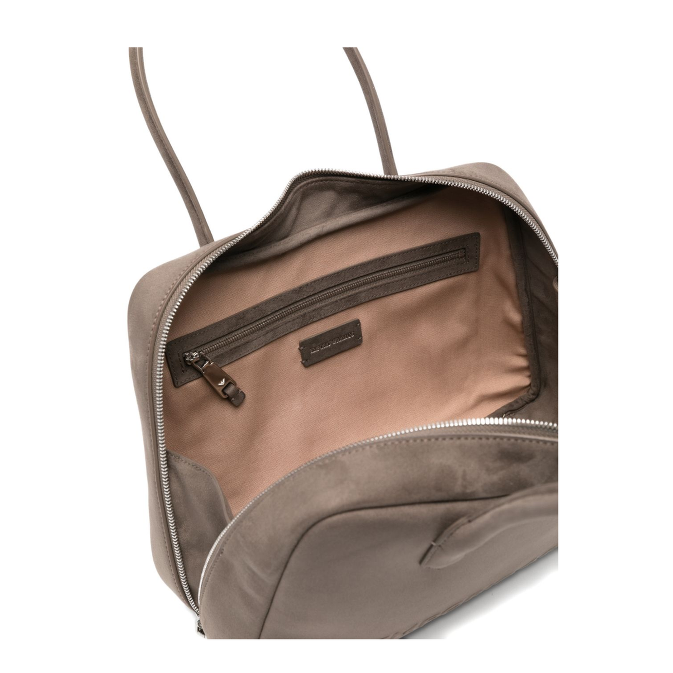 Eagle Club Capsule Collection Medium Brushed Cow Leather Shoulder Bag - Taupe - Image 2