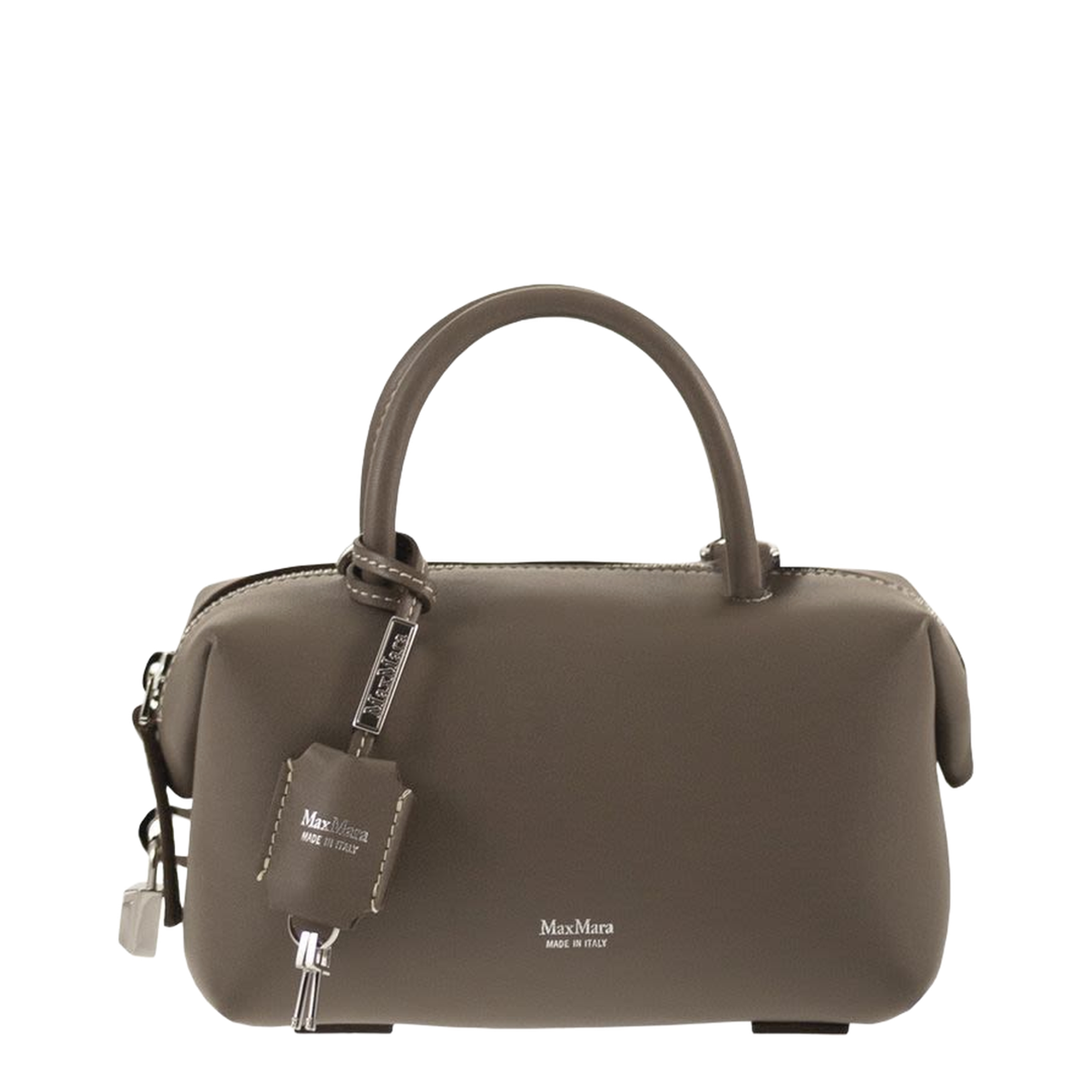 Small Natural Leather Satchel - Image 1