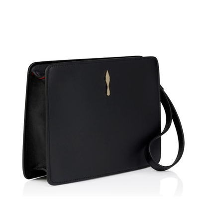 Bettina Small Lamb Nappa Pouch - Black - Image 2