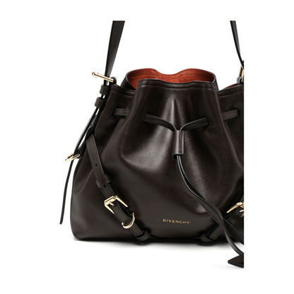 Small Voyou Bucket Bag in Shiny Leather - Image 5