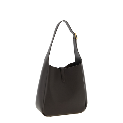 Le 5 À 7 Supple Small Grained Leather Shoulder Bag - Arabica - Image 2