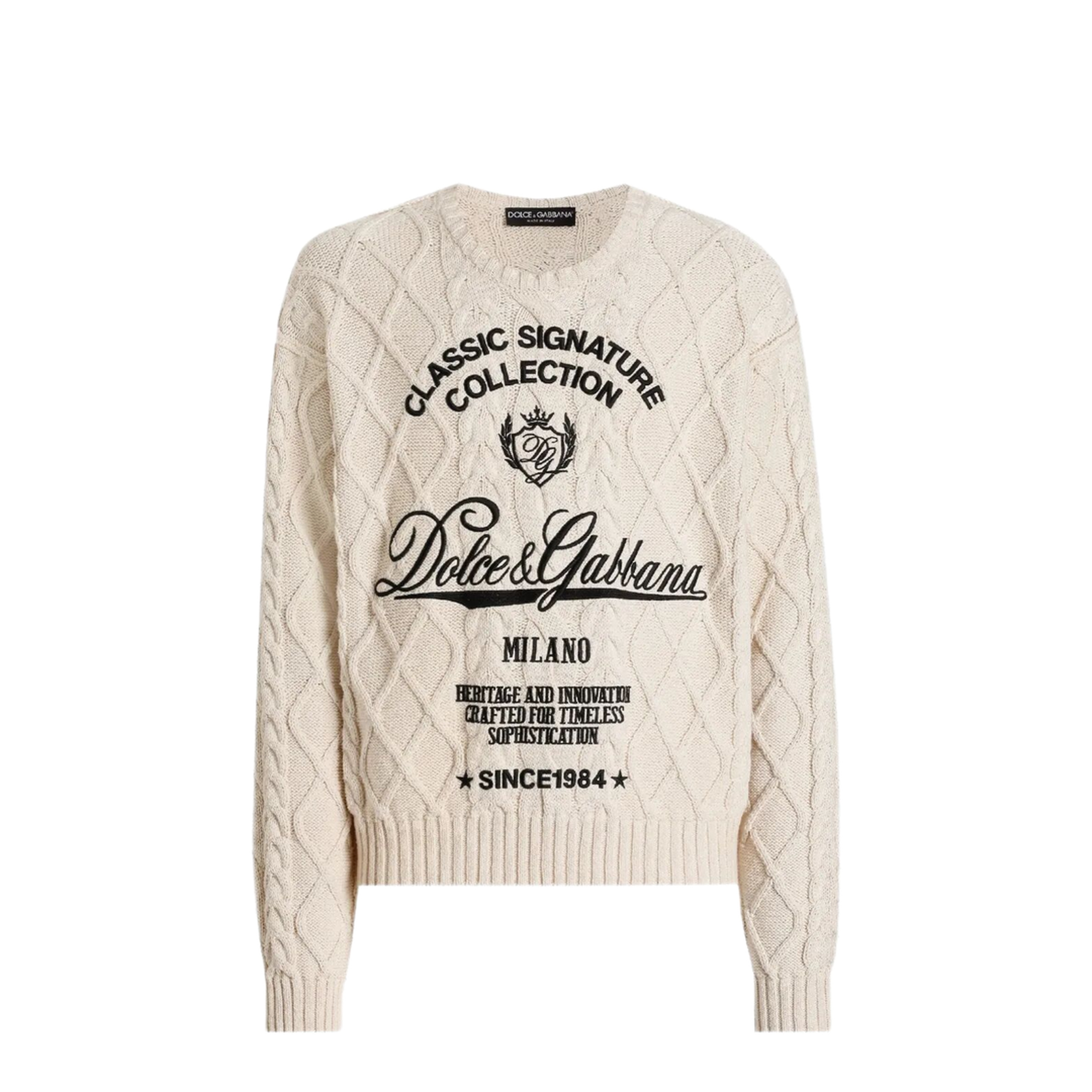 Oversized Pullover With Interwoven Pattern - Image 1