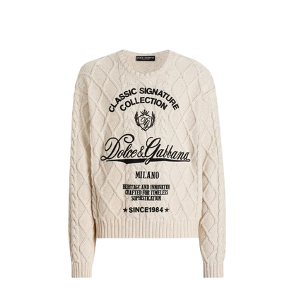 Oversized Pullover With Interwoven Pattern - Image 1