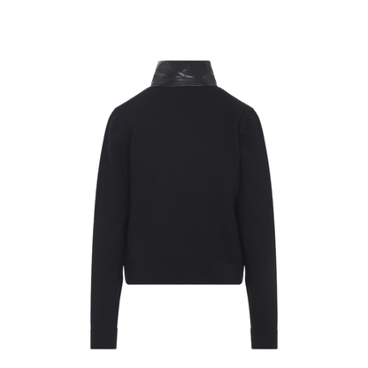 Padded Zip-Up Wool Cardigan - Image 4