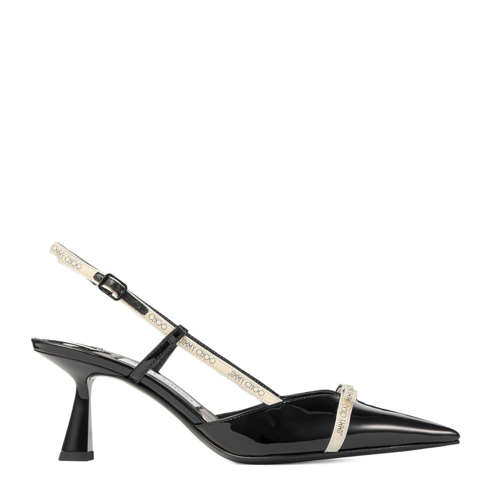 Buttermilk Patent Leather Slingback Pumps - Image 1