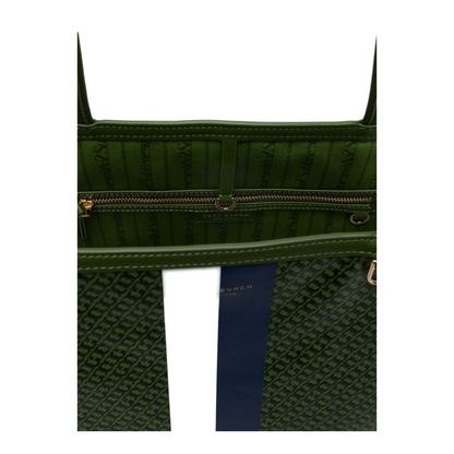 Racer Coated Canvas Tote - Green - Image 5
