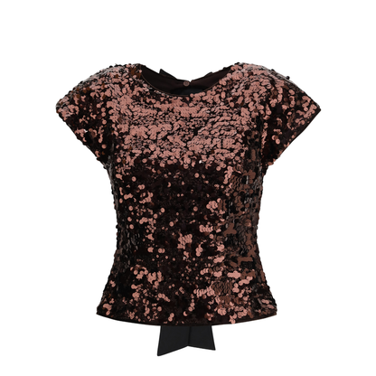 Sequin Top with Bow Back - Image 1