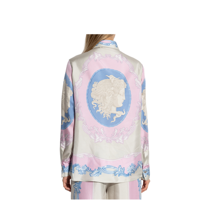 Pink Silk Shirt In Neutral - Image 4