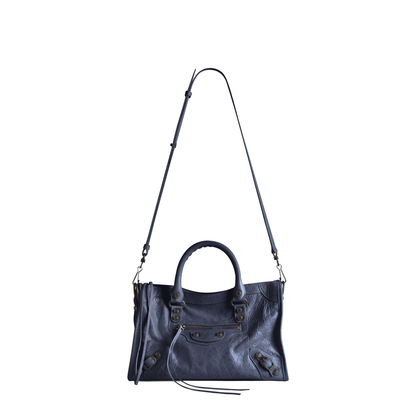 Le City Small Arena Lambskin Top-Handle Bag - Dark Maree - Image 3