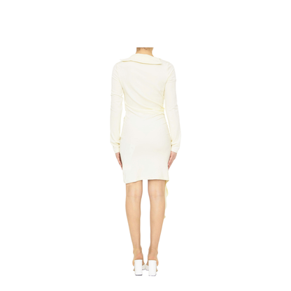 Asymmetric Ruched Minidress - Image 4