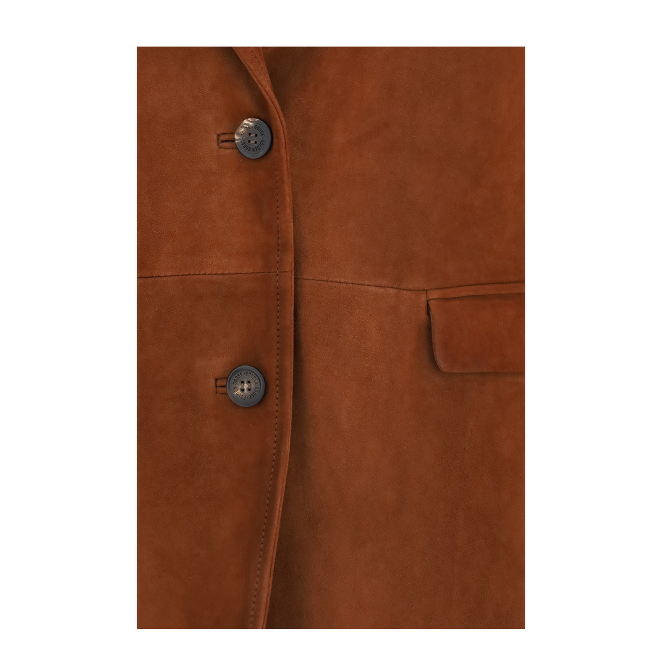 Single-breasted Leather Jacket - Image 3