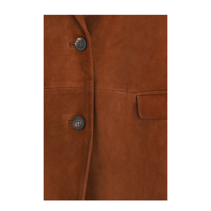 Single-breasted Leather Jacket - Image 3