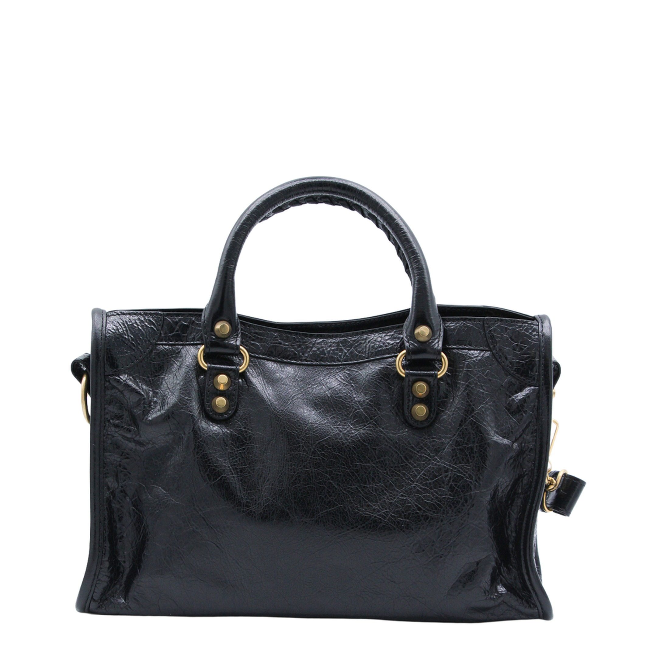 Le City Small Arena Storico Lambskin Shoulder Bag - Black - Image 6
