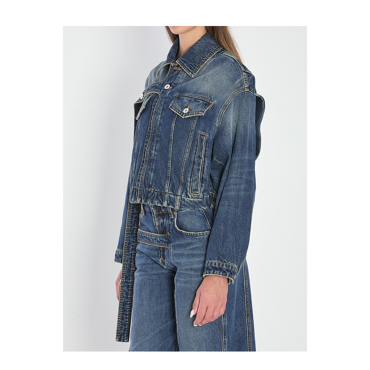 Strap Jacket In Denim - Image 2