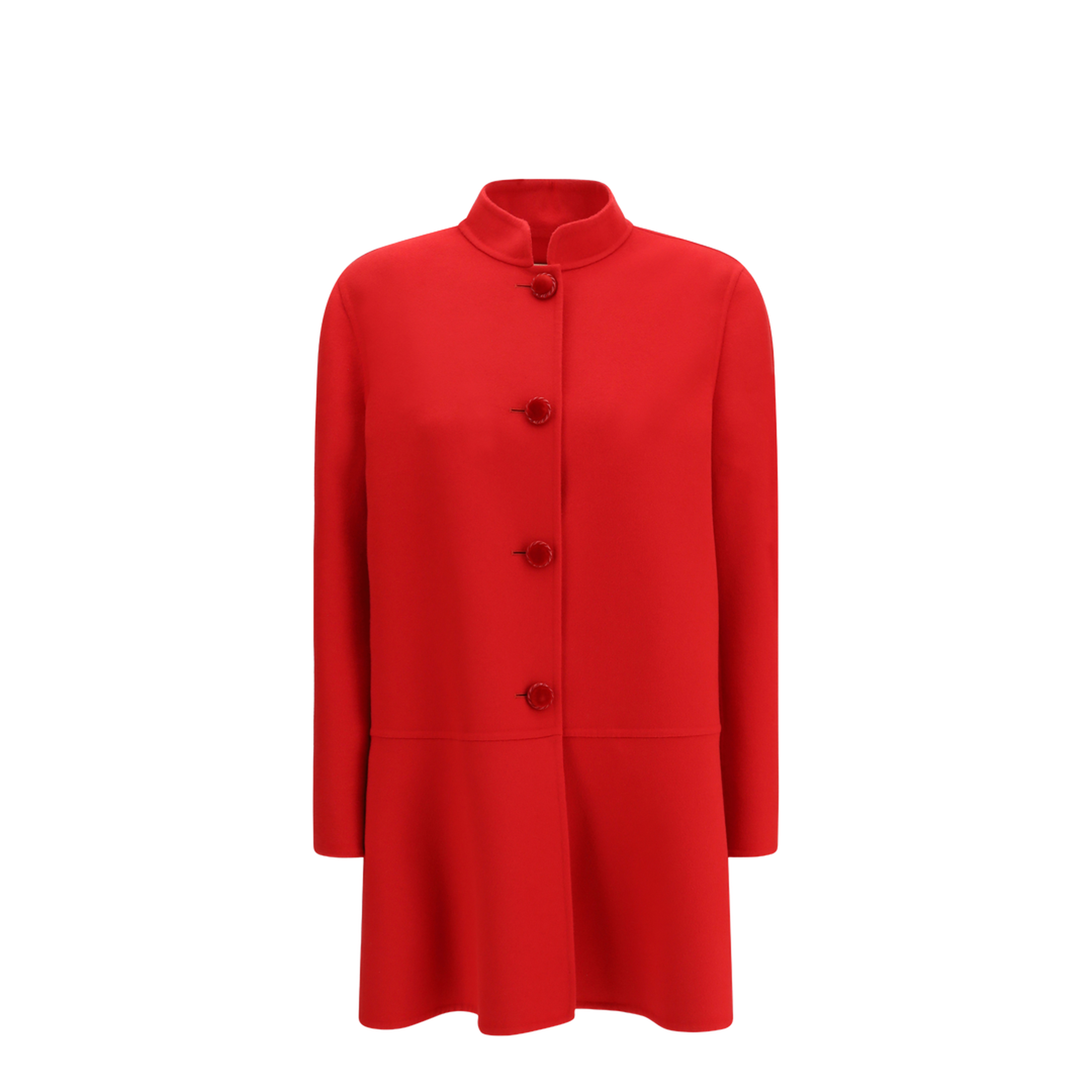 Single-breasted Compact Drap Coat - Image 1
