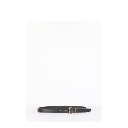CASSANDRE thin belt in smooth leather in Black - Image 1