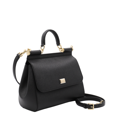 Large Sicily Handbag in Black - Image 4