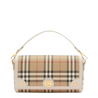 Note Coated Canvas Top Handle Bag - Archive Beige/Briar Brown - Image 1