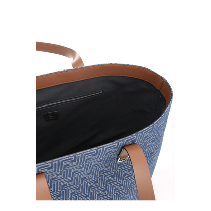 FF Medium Canvas Tote Bags - Navy Blue - Image 3