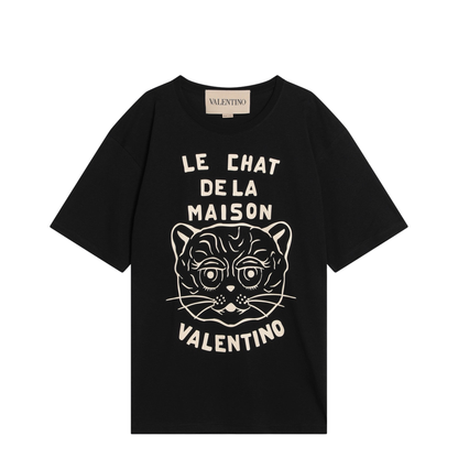 Black Cotton T-Shirt - Image 1