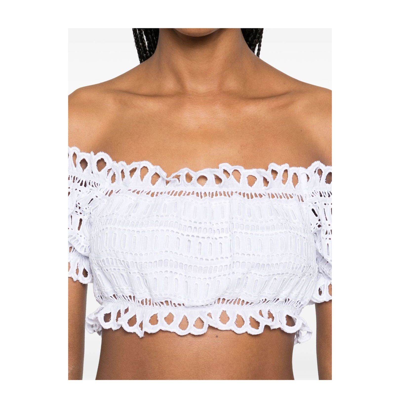 Off-shoulder Lace-detail Top - Image 2