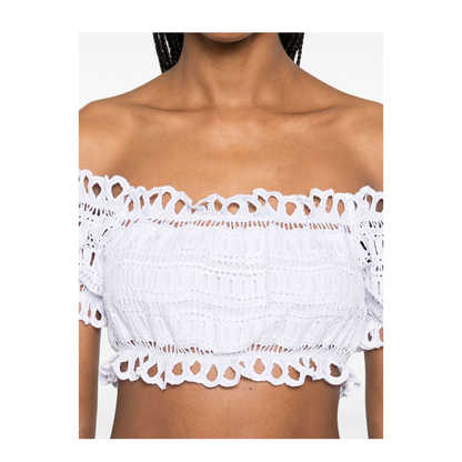 Off-shoulder Lace-detail Top - Image 2