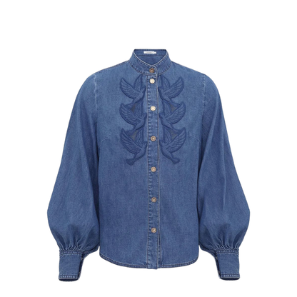 Denim Applique Shirt - Image 1