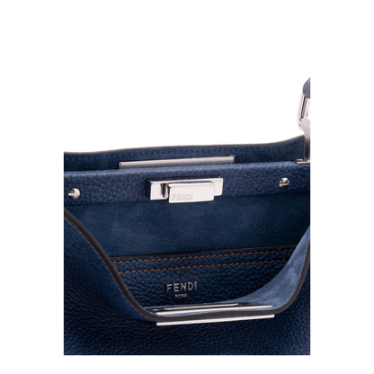 Peekaboo Soft Medium Cuoio Romano Leather Blue - Image 5