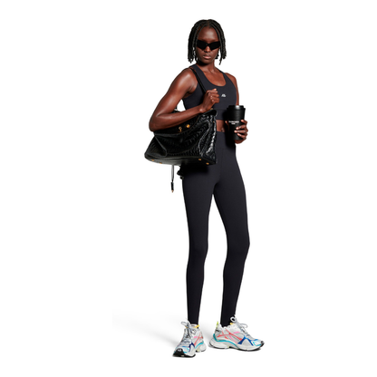 Mesh and Nylon Multicolor Worn-Out Effect Runner Sneakers - Image 2