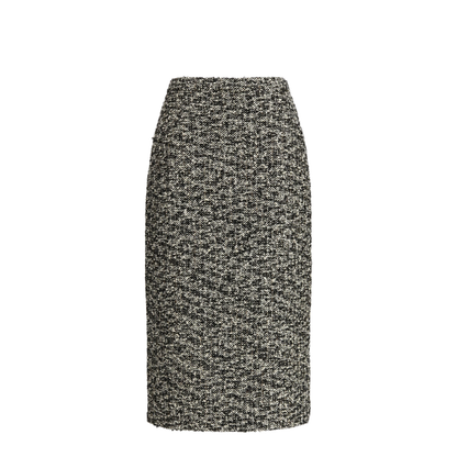 Midi Skirt In Laminated Boucl Fabric - Image 1
