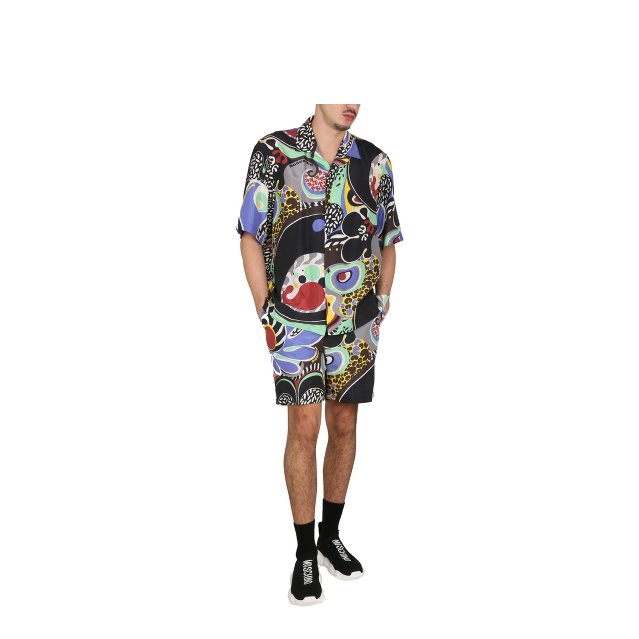 Psychedelic Print Bermuda Shorts - Image 2