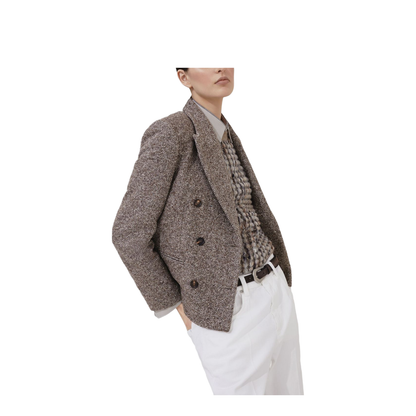 Double-breasted Silk Blend Blazer - Image 3