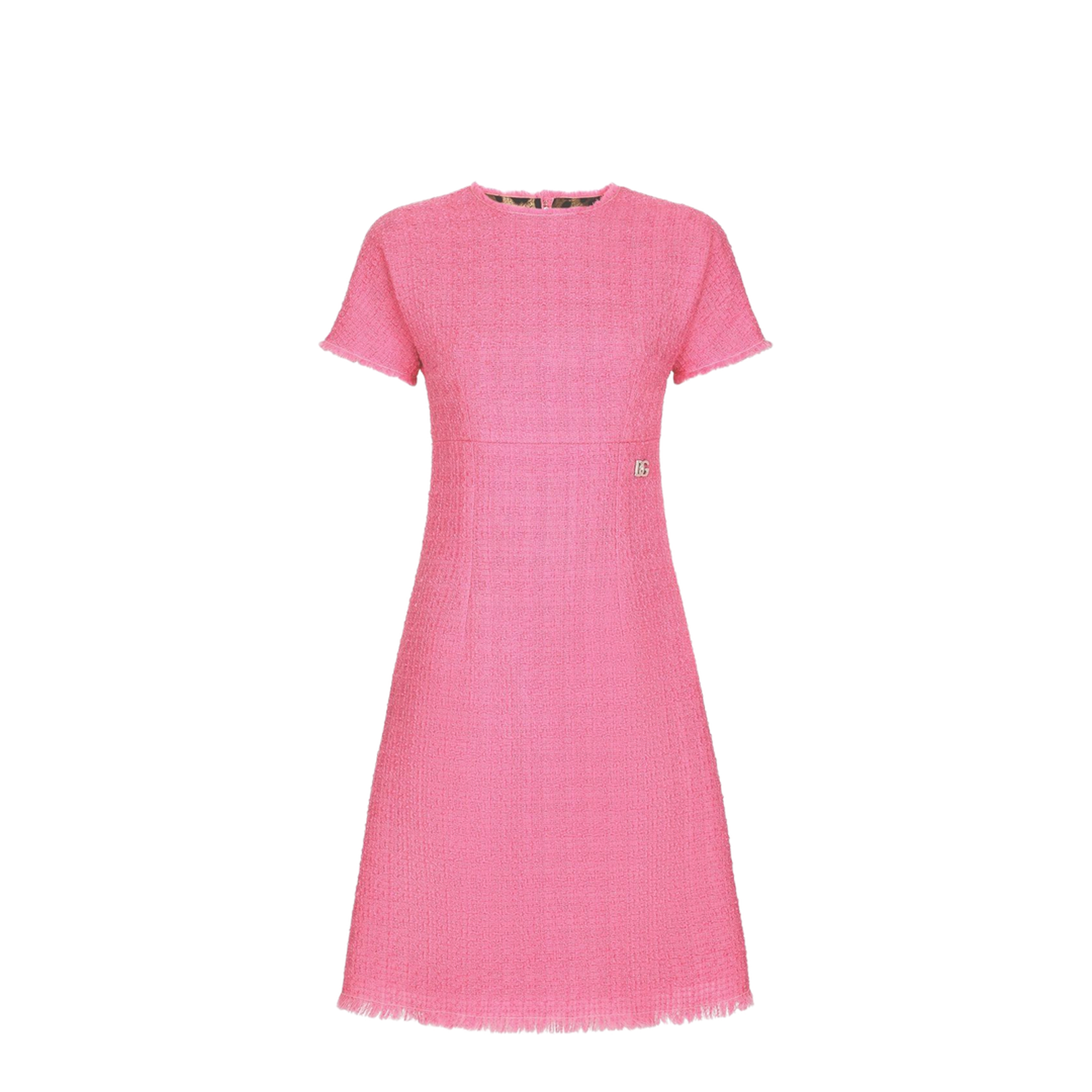 Raschel Tweed Calf-Length Dress - Image 1