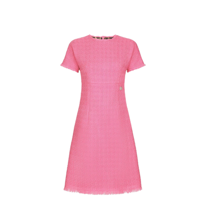 Raschel Tweed Calf-Length Dress - Image 1