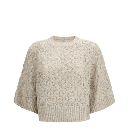 Open-knit Construction Sweater - Image 1