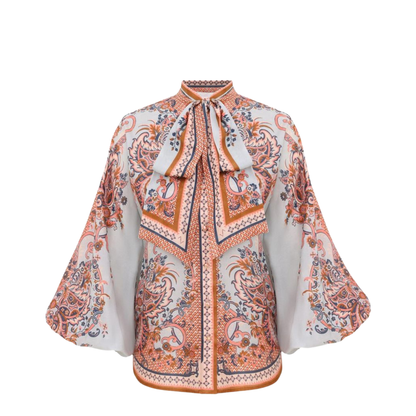 Aster Tie Neck Blouse - Image 1