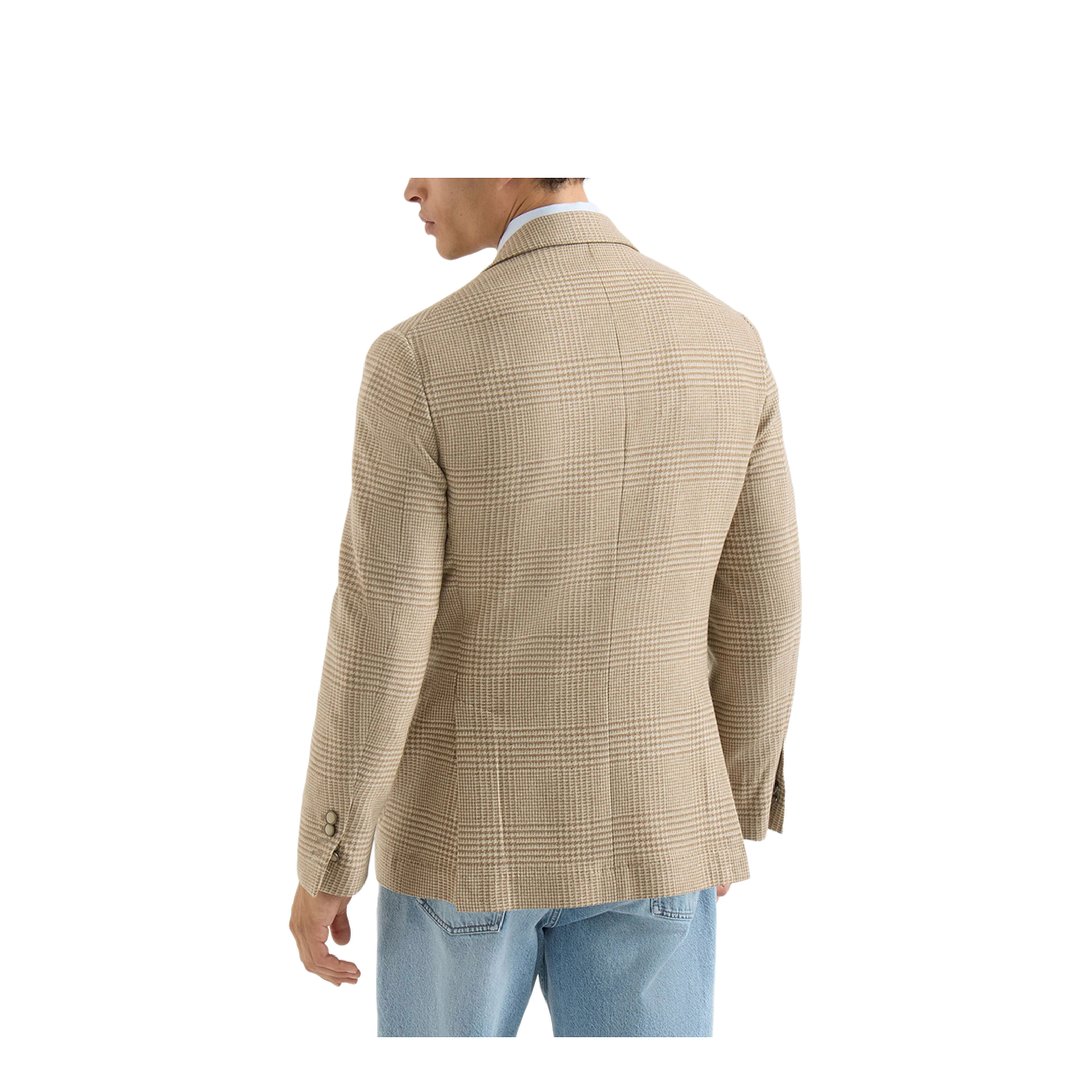 Cashmere Blend Checked Single-Breasted Blazer - Image 3