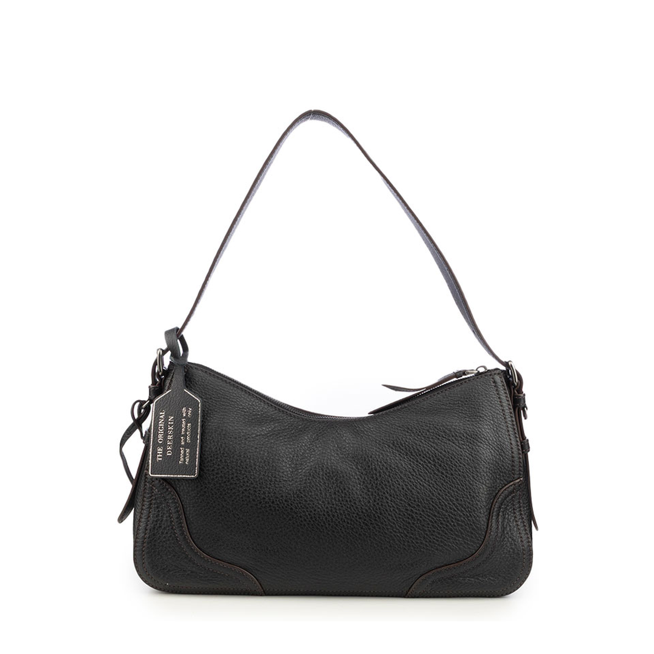 Aimèe Large Buckskin Shoulder Bag - Black - Image 3