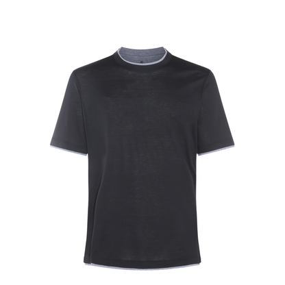 Layered-Effect Silk-Cotton T-Shirt - Image 2