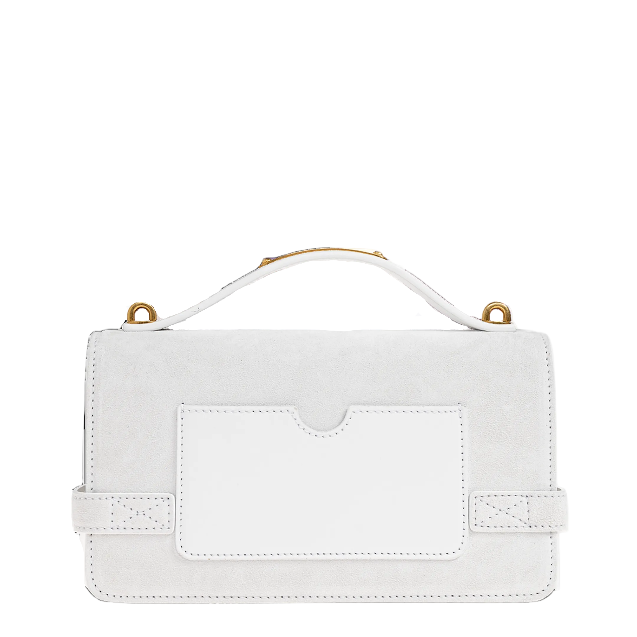 B-Buzz 24 Calfskin Handbag - White